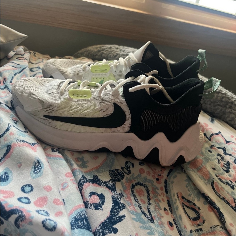 Green Giannis basketball shoes